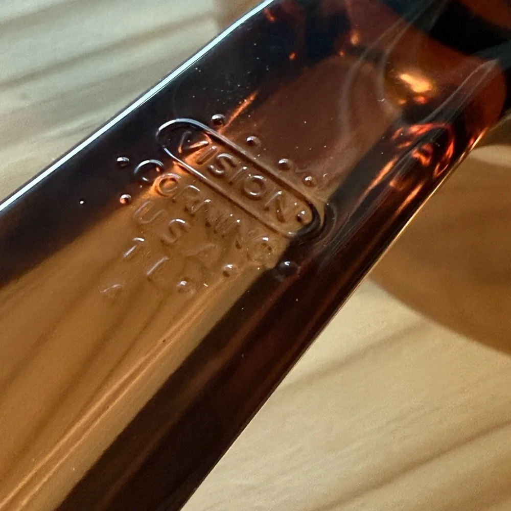 2pc CORNING Vision AMBER 1 L Saucepan LID Glass